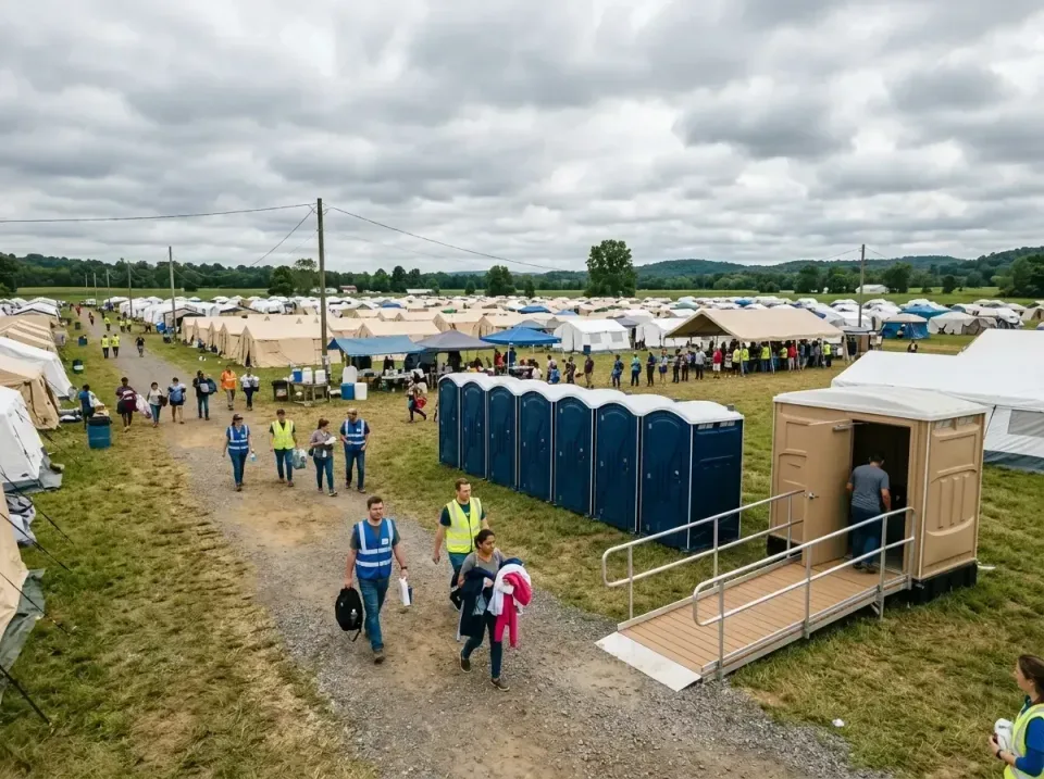 disaster-relief-camp-restrooms-010 — frequently asked questions, Dumpster & Portable Bathrooms Rental in Hidden Valley, IN